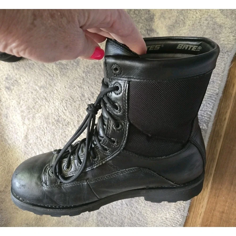 Bates Men's DuraShocks® Black Boots‎ - Size 12.  Extra Wide & Large E03135
